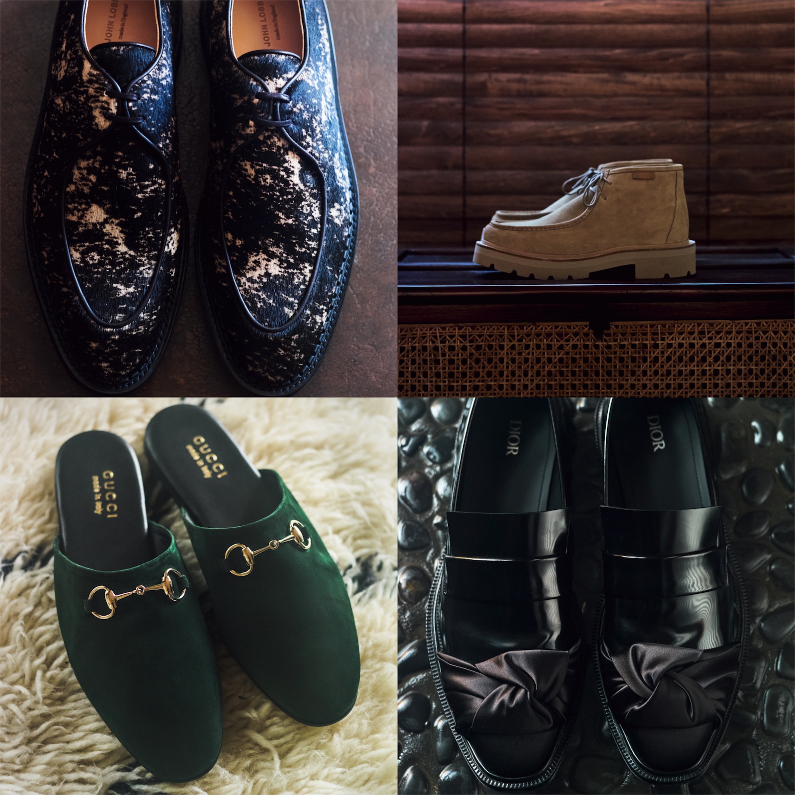 ジョンロブ、エルメス、グッチ、ディオール。着こなしを格上げする