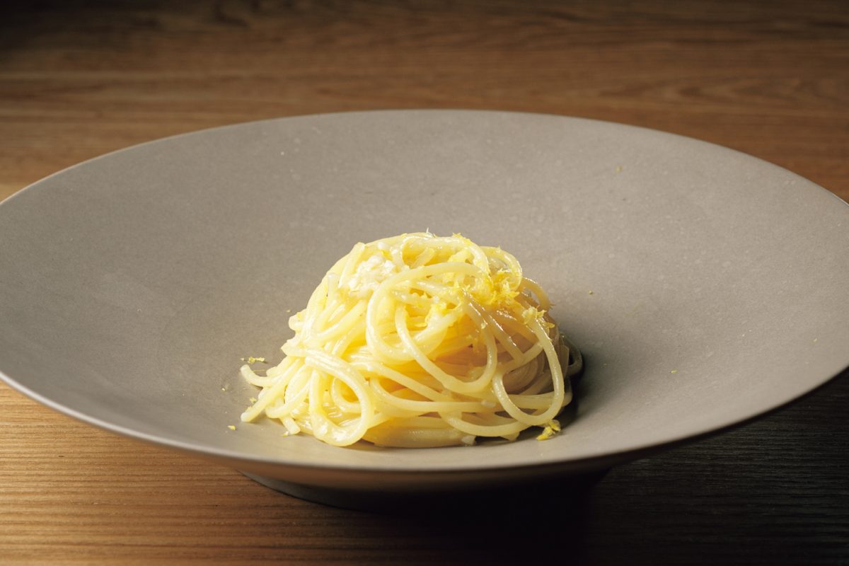 「エス」のレモンのパスタ