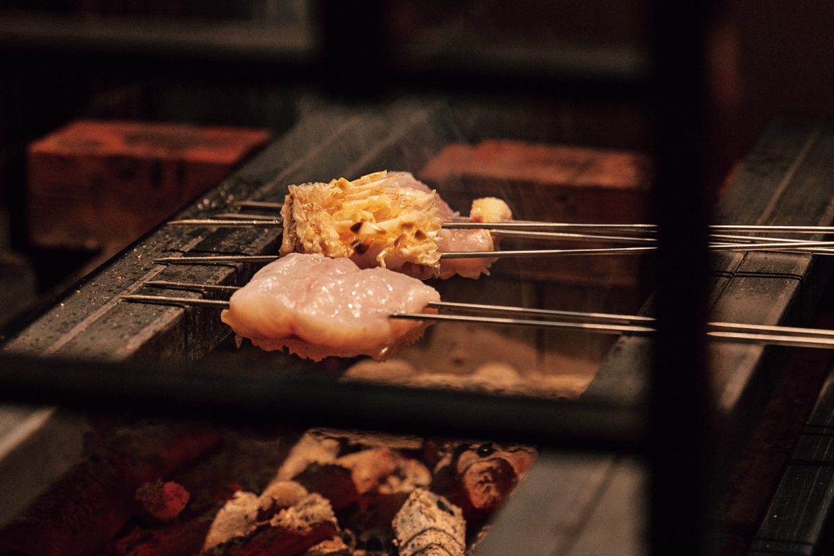 「日本料理 FUJI」の炭火で焼く甘鯛