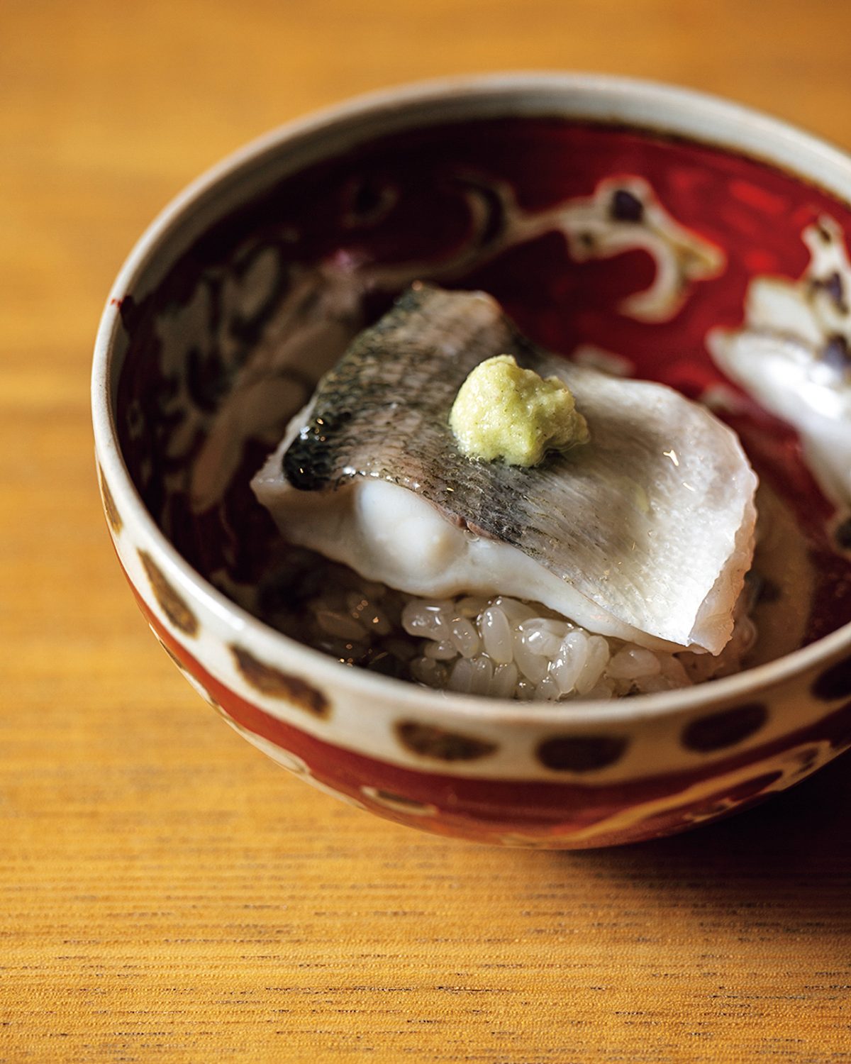 「日本料理 FUJI」のカマスの飯蒸し