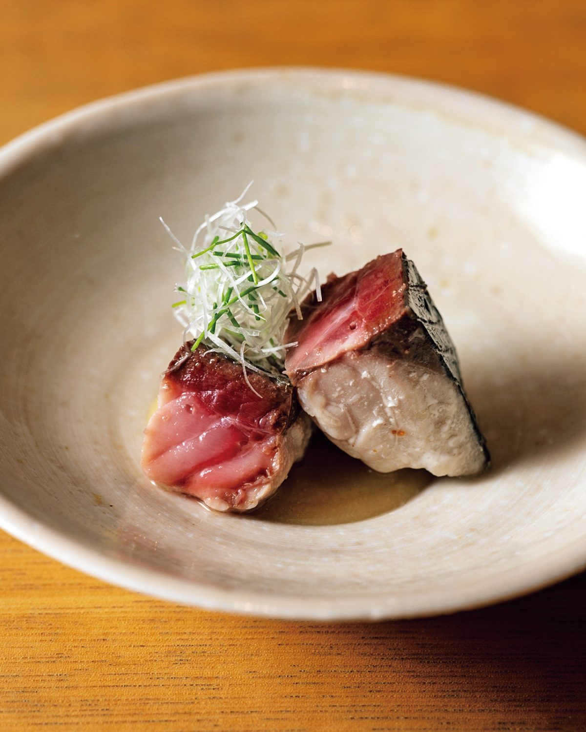 「日本料理 FUJI」の鯖オイル蒸し