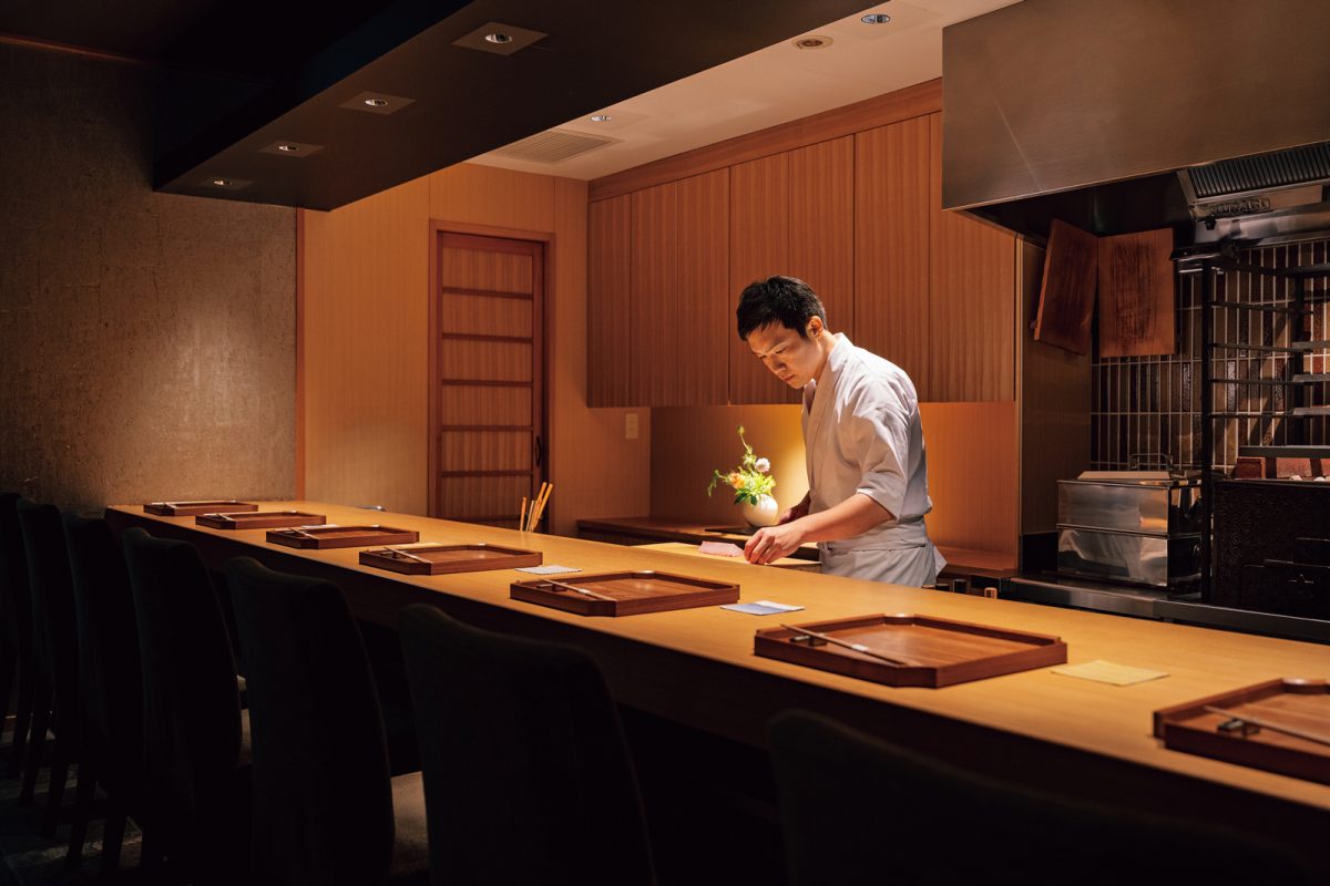 「日本料理 FUJI」のカウンター