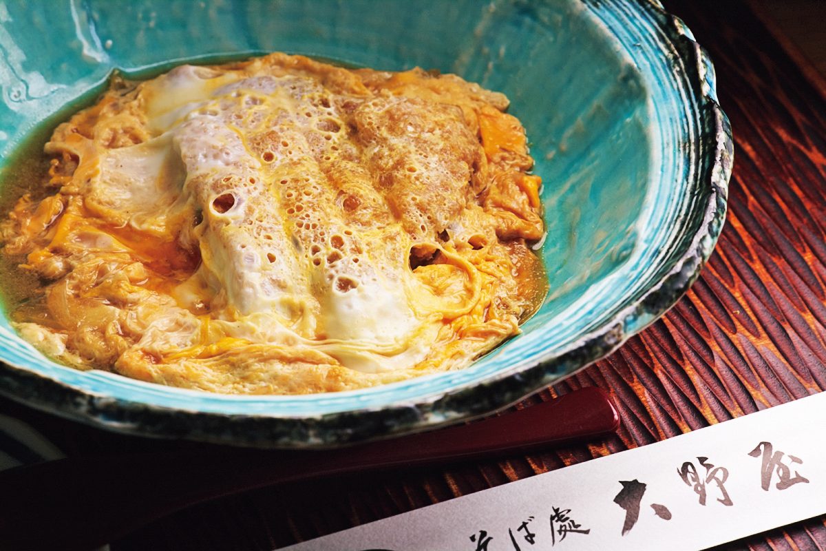 「そば處 大野屋」のかつとじ煮