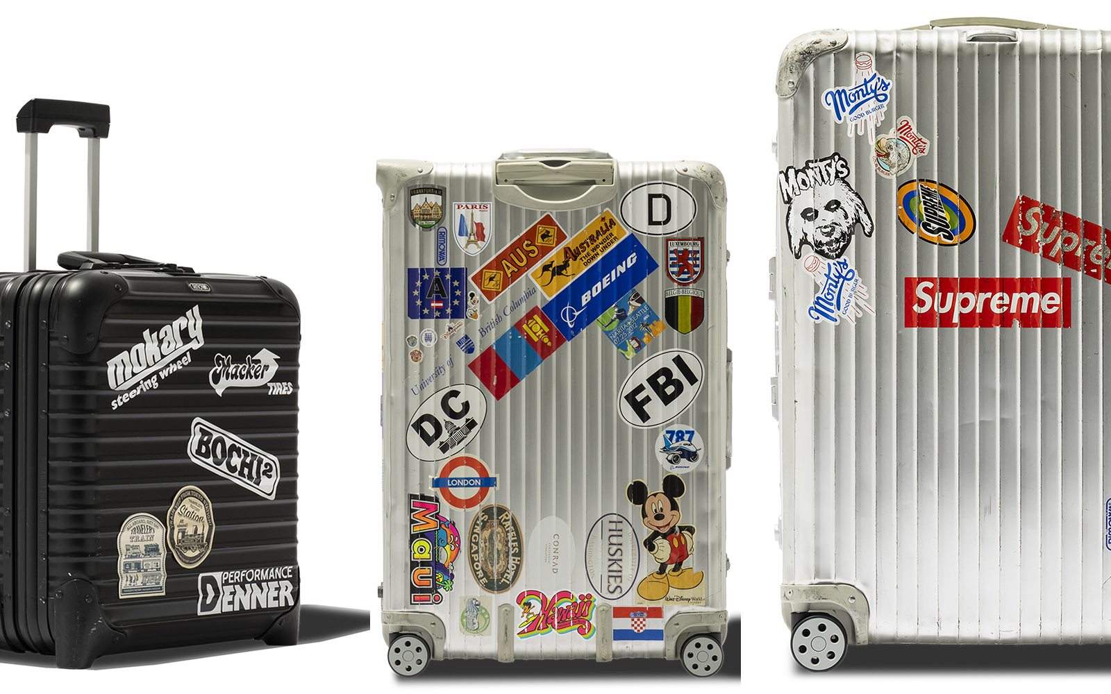 KEN【新品デッド】■RIMOWA■双輪ホイール■3個セット■リモワ リモワ純正50mm双輪キャスター1個 M4×25mmネジ仕様 rimowaロゴ