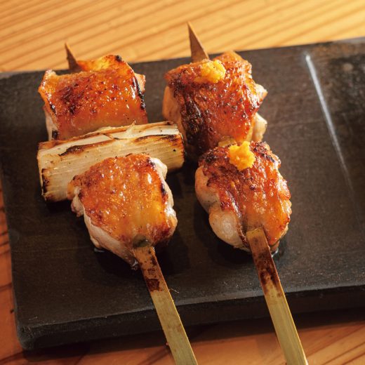 「とり茶太郎」のうずら、つくね、胸肉、ねぎま