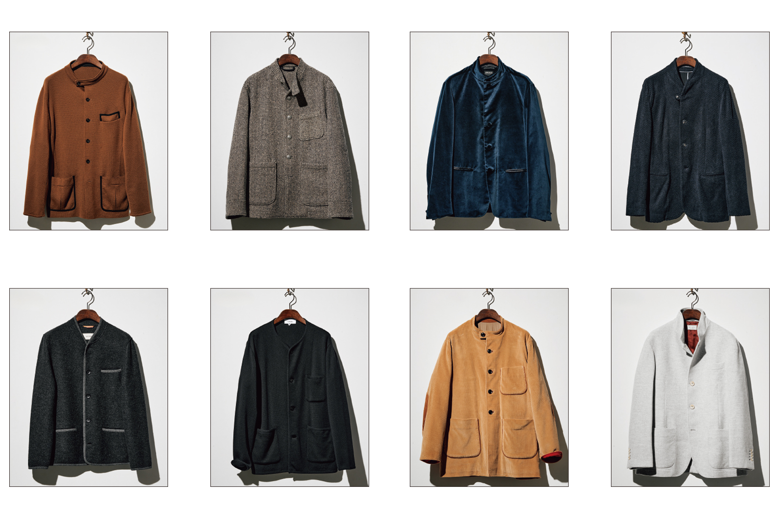 ブルネロクチネリ BRUNELLO CUCINELLI ノーカラー ジャケット ブルネロ クチネリ、ゼニア…大人の普段着にふさわしい、襟なし