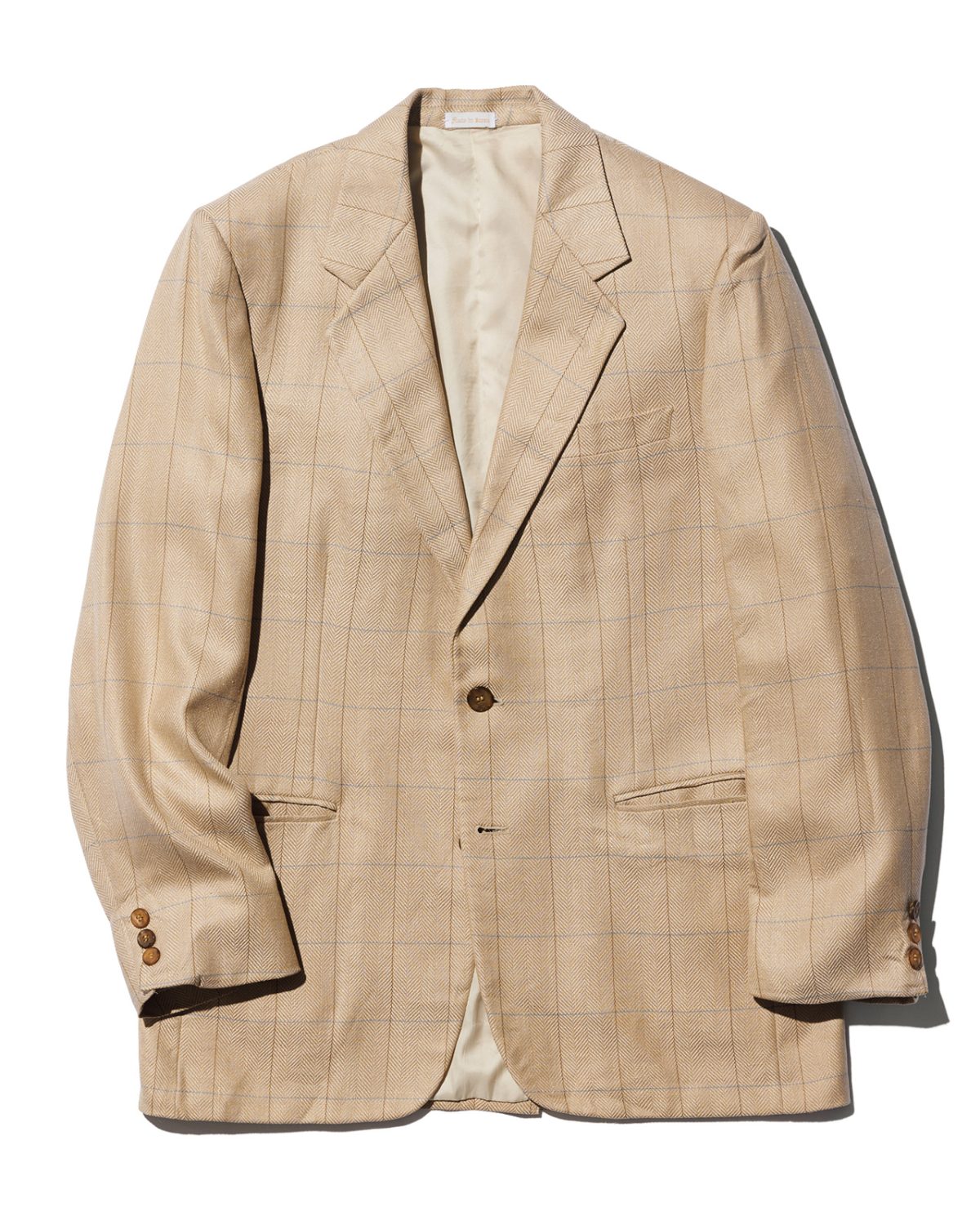 古着のウィンドペーン柄のジャケット