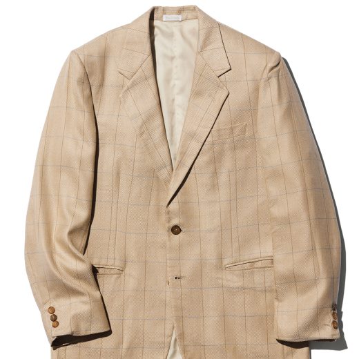 古着のウィンドペーン柄のジャケット