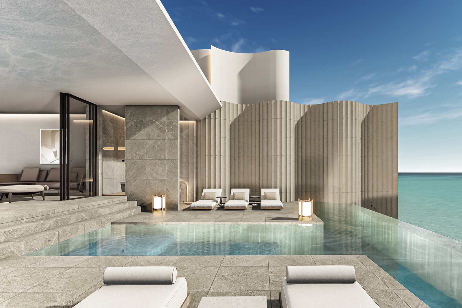 「翠玉の別邸 沖縄 古宇利島」のプール