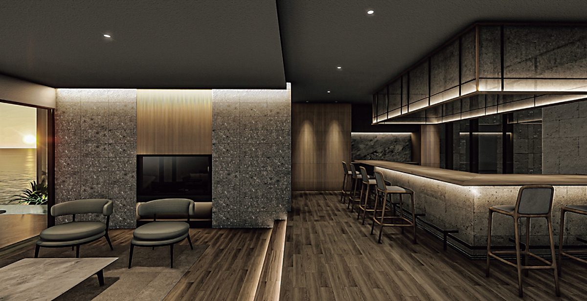 「翠玉の別邸 沖縄 古宇利島」のリビング