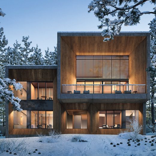 「アマン レジデンス ニセコ」の外観