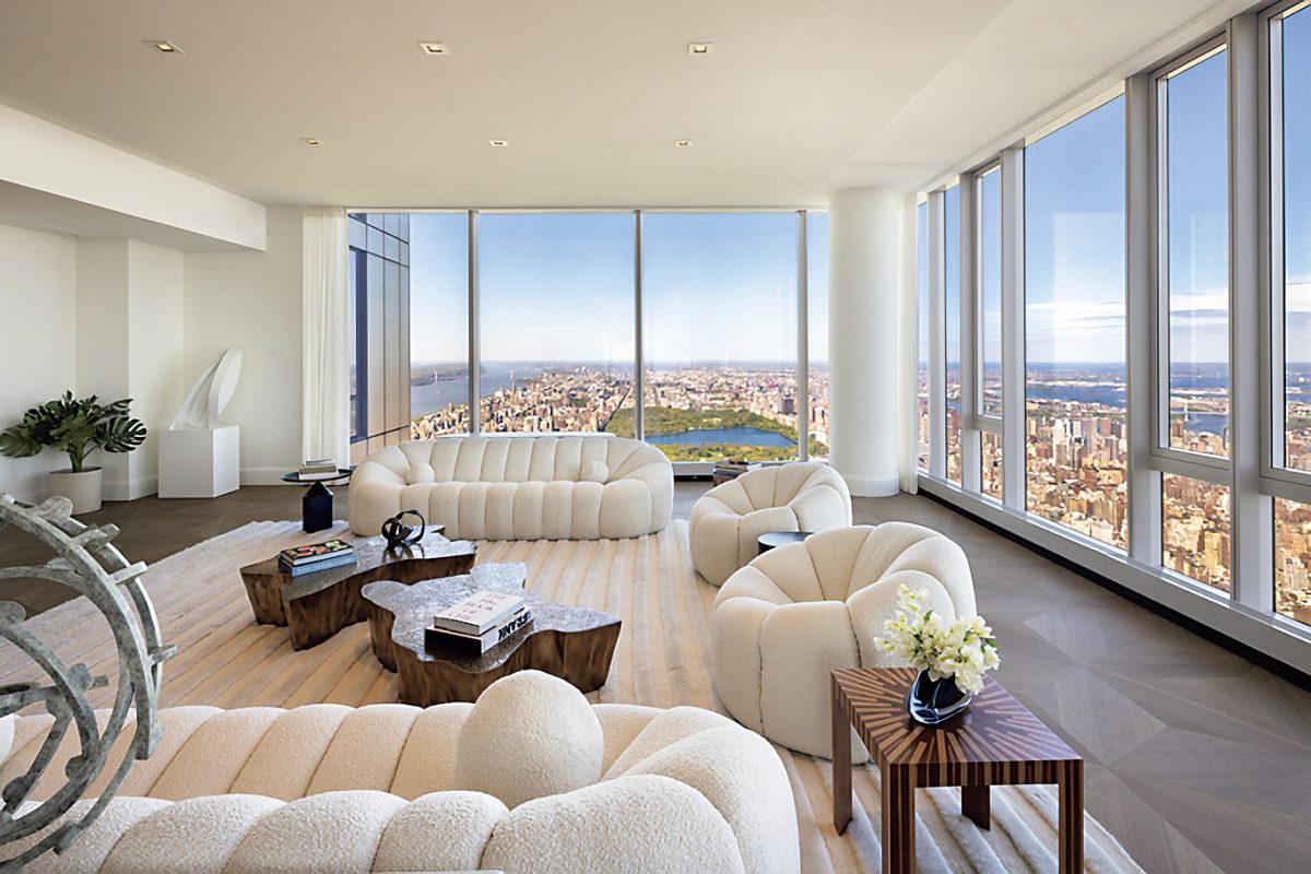 「セントラル・パーク・タワー」の室内