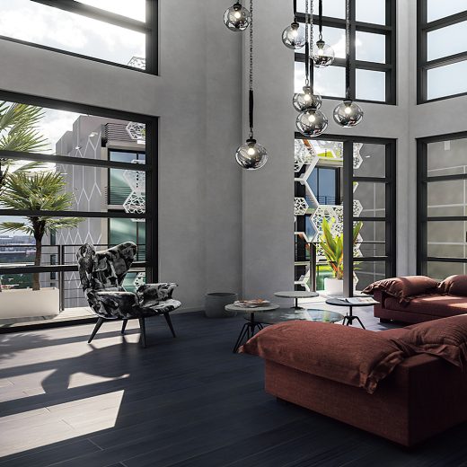 「ディーゼル ウィンウッド コンドミニアム」の室内