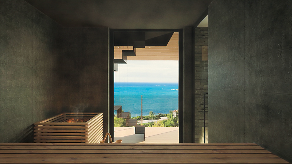 「ESQVA THE HEAVENS OKINAWA Villa OCEAN ＆ Villa SKY」サウナ