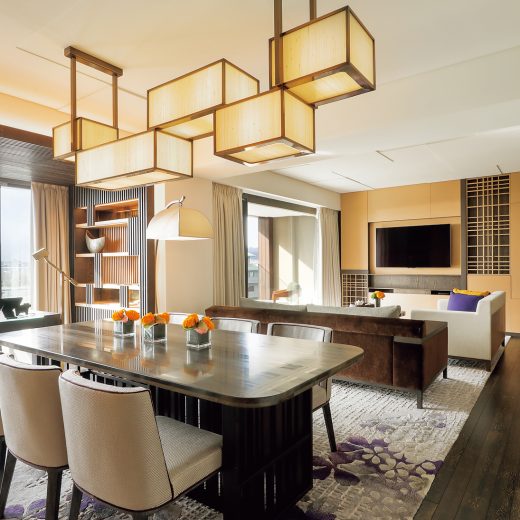 「フォーシーズンズホテルレジデンス京都」リビング