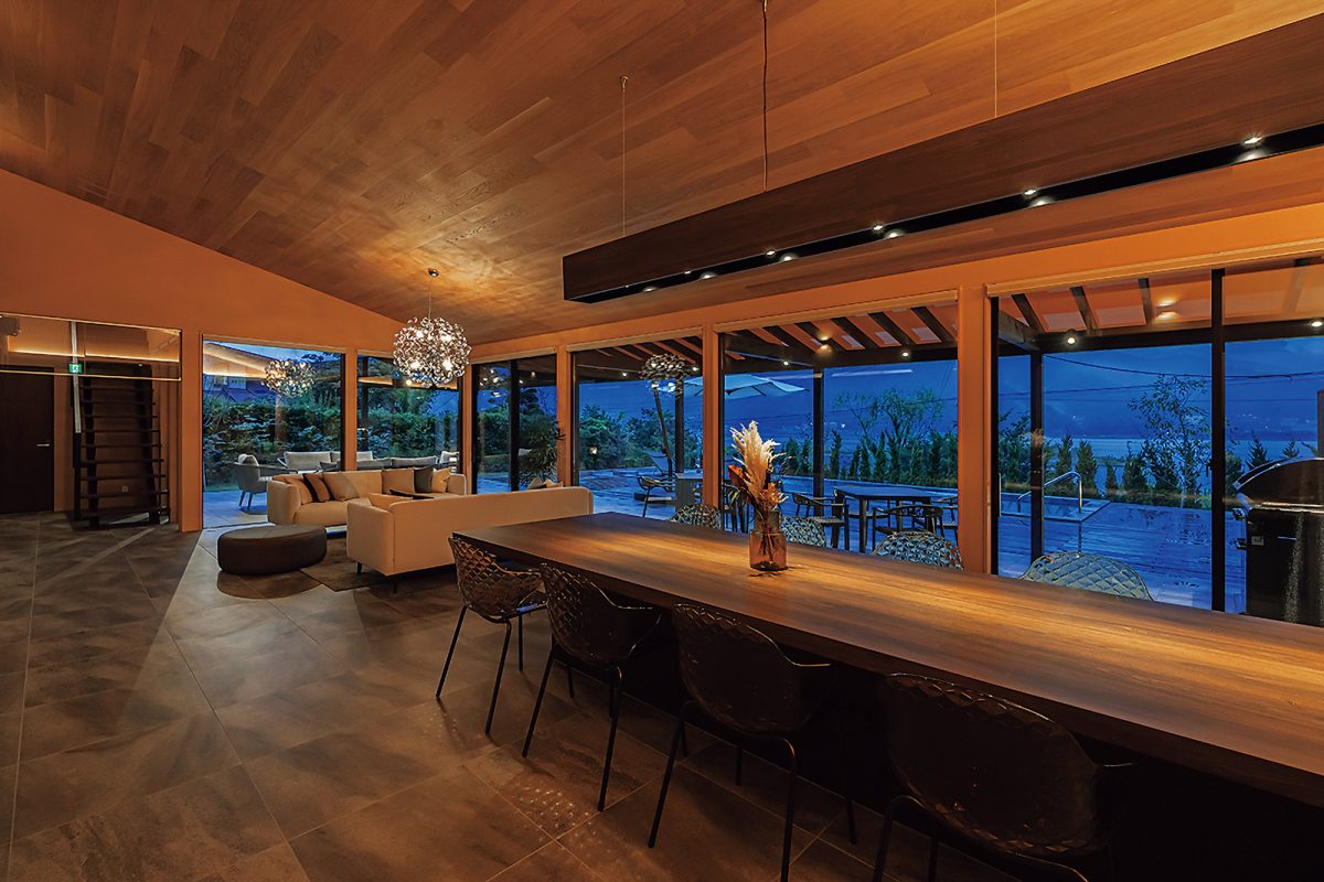 「Residence Villa Kawaguchiko Lago」のリビングダイニング