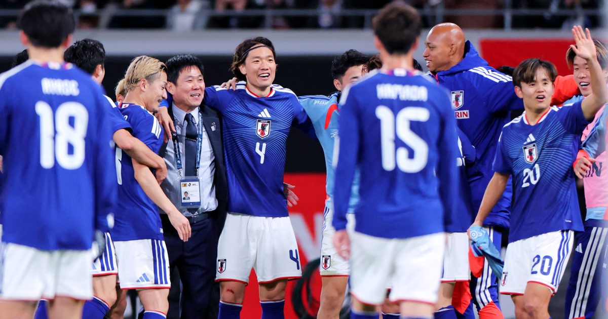 森保監督、史上初の通算100試合、歴代最高勝率69％。日本代表を強く