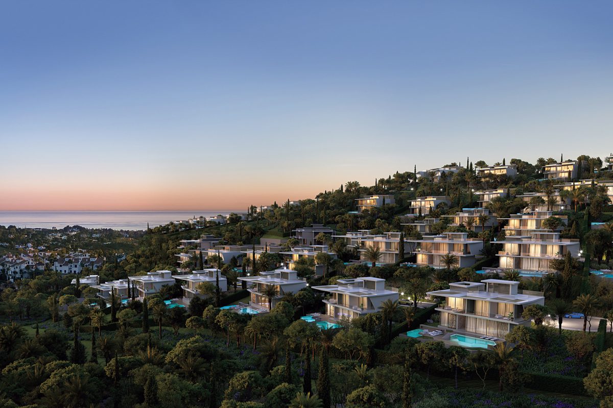 上空から見た「ティエラ・ビバ バイ アウトモビリ・ランボルギーニ」