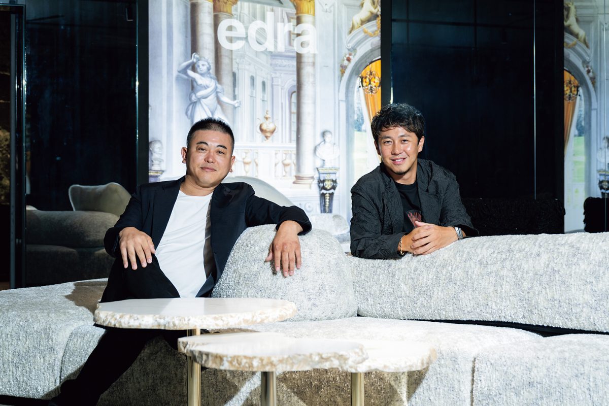 リビングハウス 代表取締役社長の北村甲介氏とフィル・カンパニー取締役会長の髙橋伸彰氏