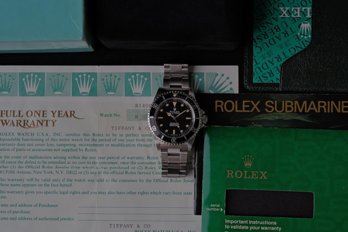 ロレックス「サブマリーナー」ティファニーWネームモデル