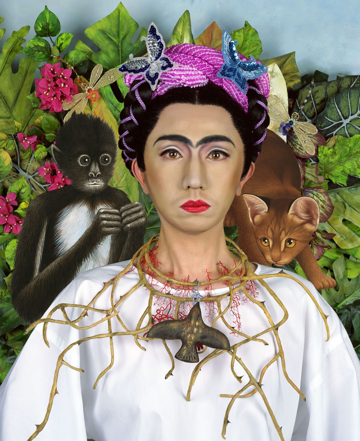 《何処から、いずこへ。(Retrospective 40)17/2001》
カンヴァスにピグメントプリント 29.5×24.0cm