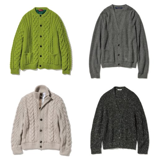 ルイ・ヴィトン、ザ・ロウ、グッチ、ブリーニ。カシミヤカーディガン4選【野口強厳選】