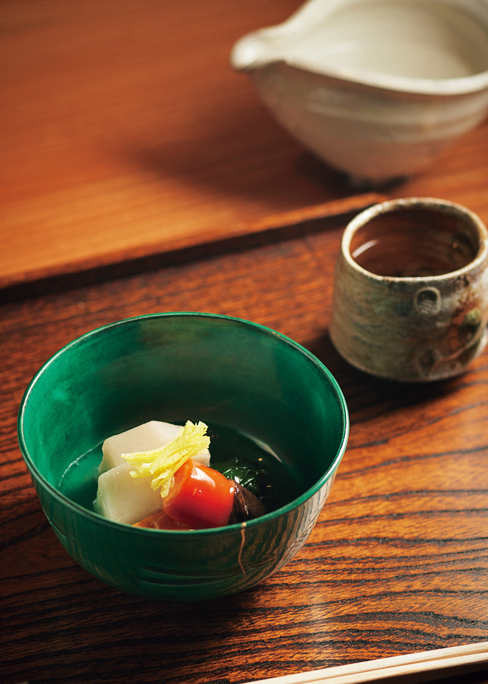 「寛心」の海老芋と京野菜の炊き合わせ