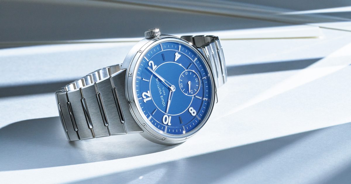 ルイ・ヴィトン「タンブール」、清涼感のなかに知性を感じるブルー