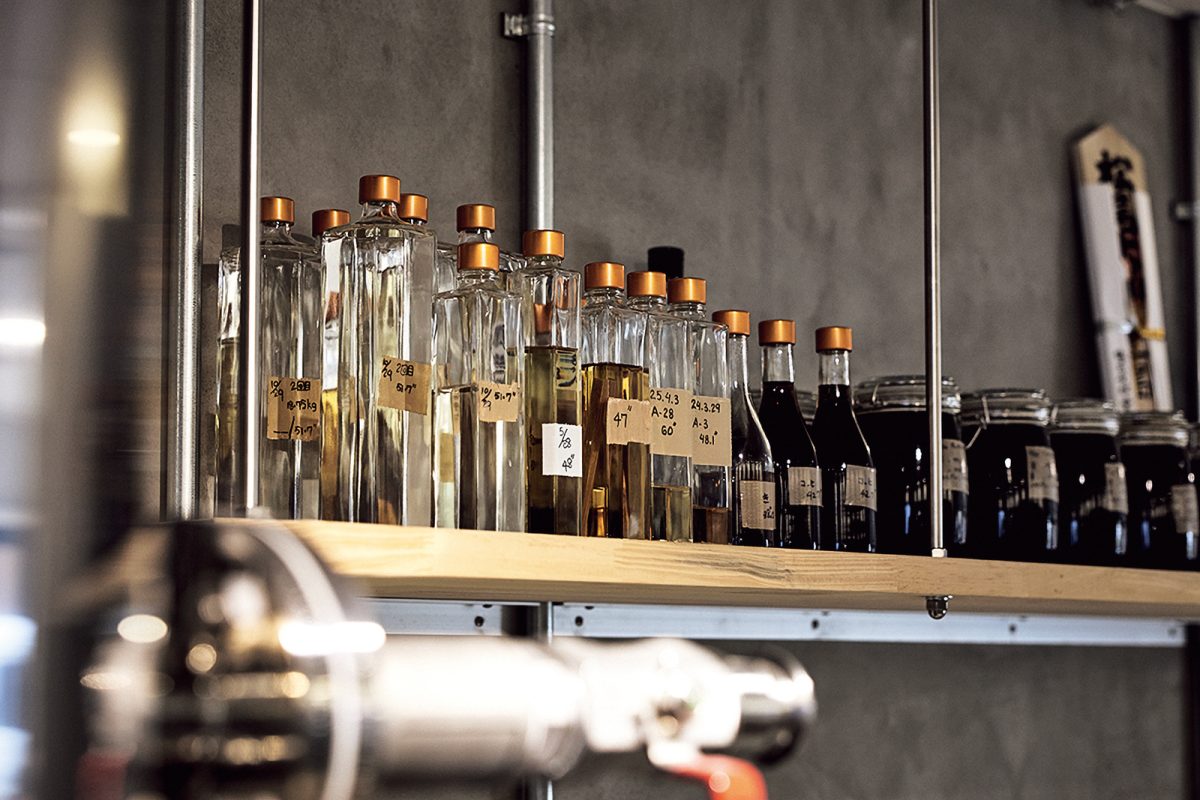 熟成期間別に並んだ試作品