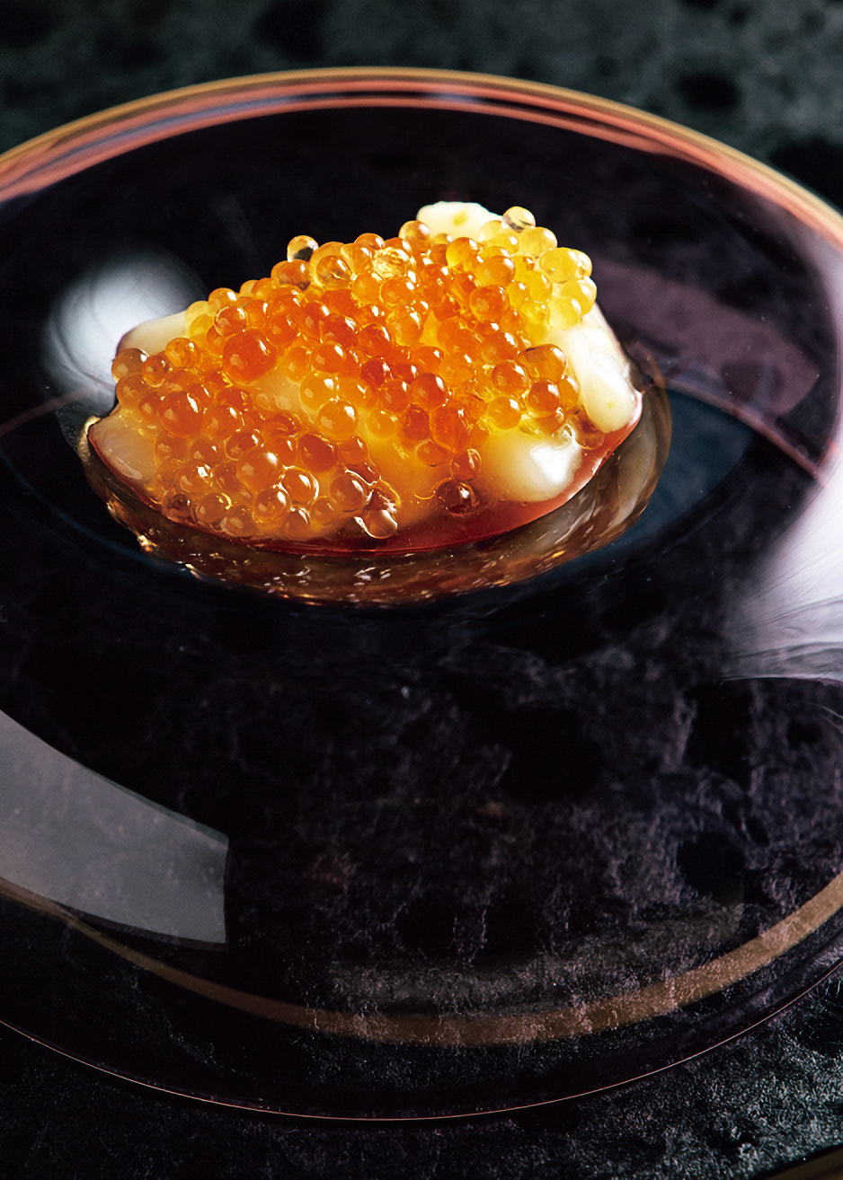 ホタテ柚子胡椒添え