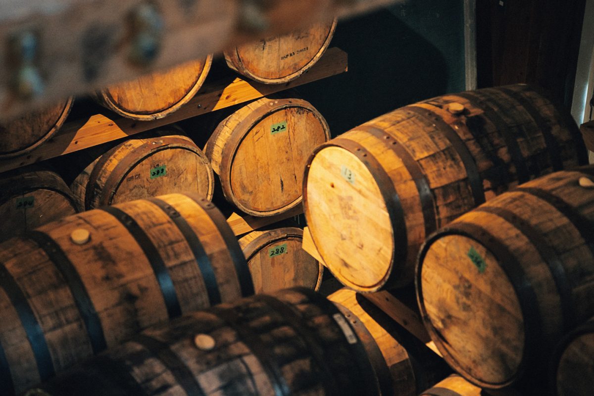田野蒸溜所の樽