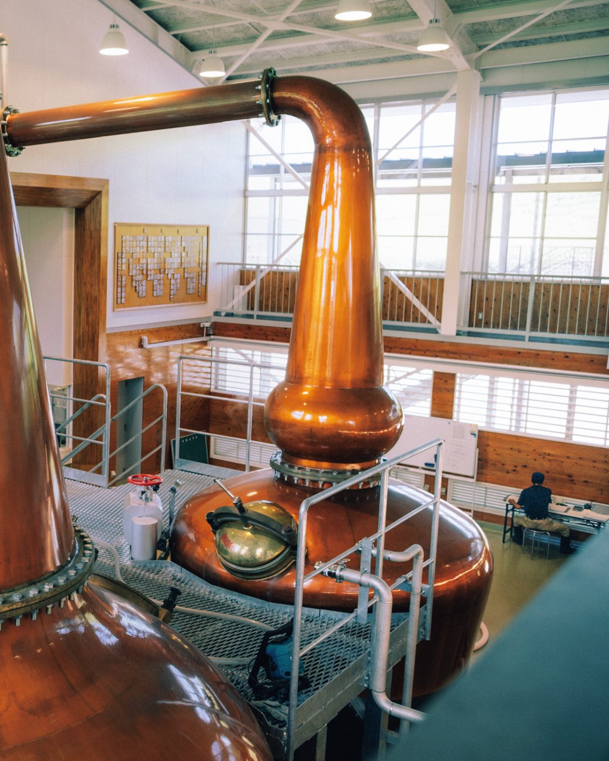 田野蒸溜所のスチールポット