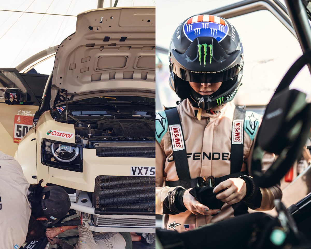 ディフェンダーラリーのダカールでの様子