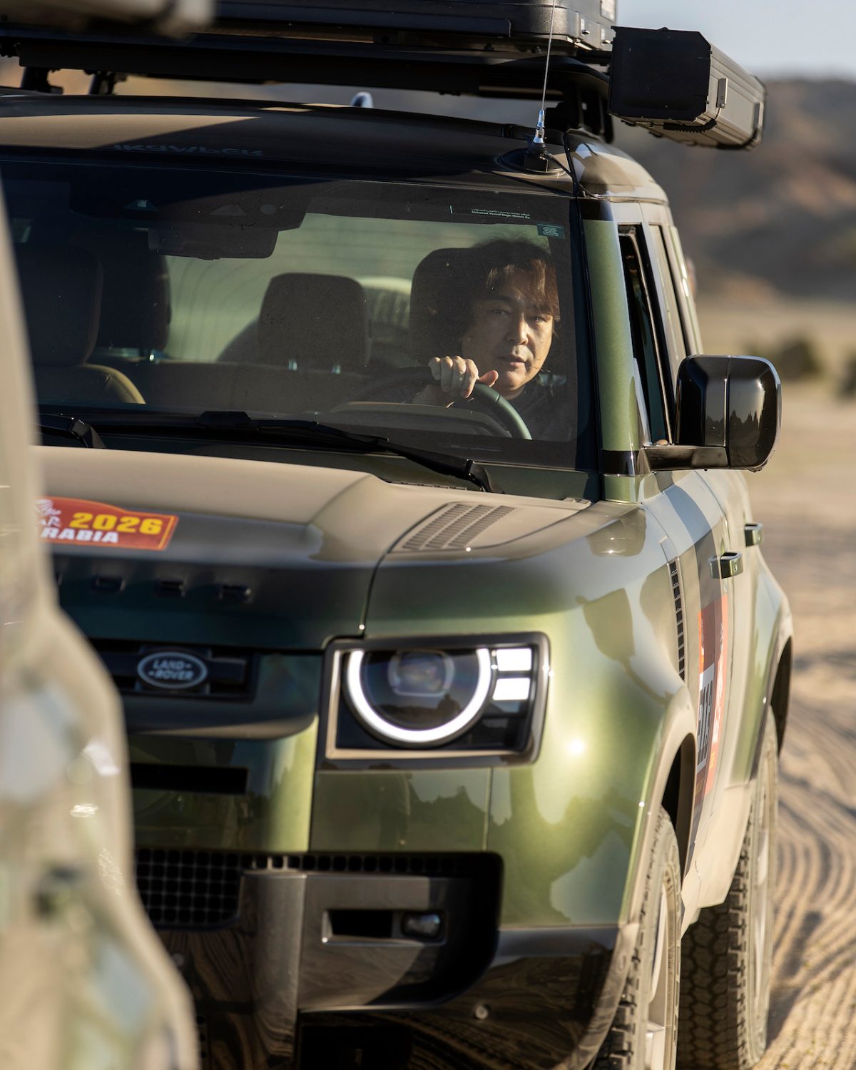 ディフェンダーラリーのダカールでの様子