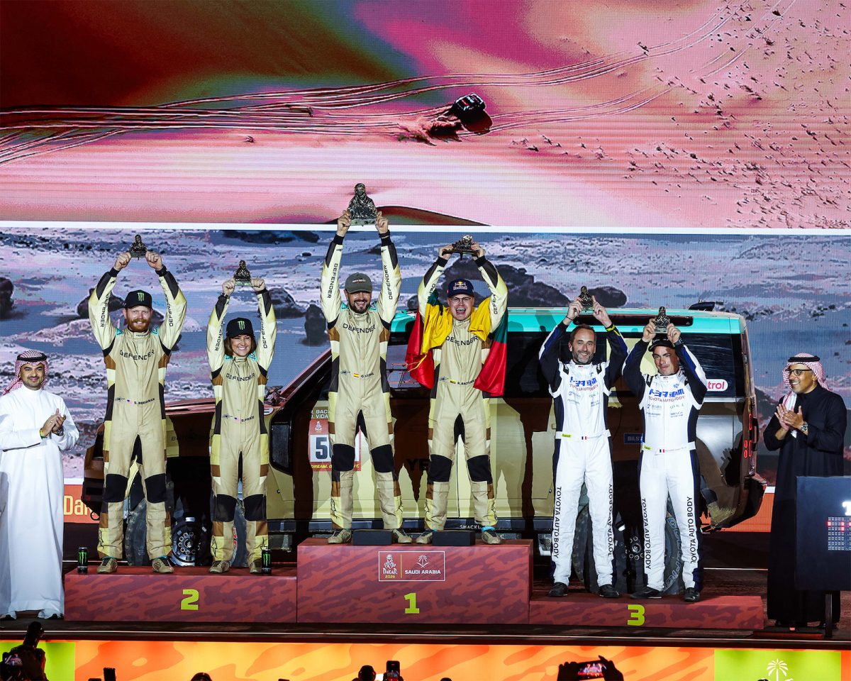 ディフェンダーラリーのダカールでの様子