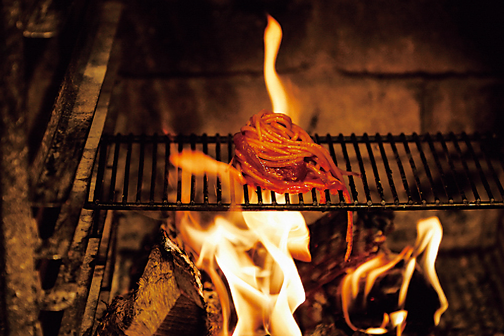 「ristorante DONO」の薪火調理