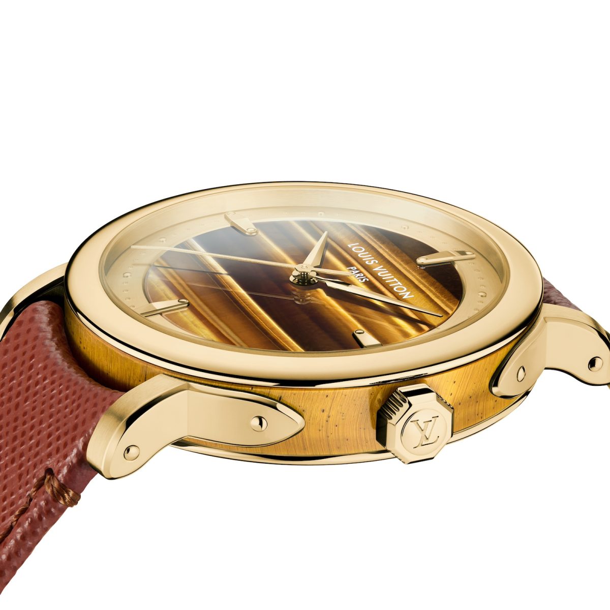 ルイ・ヴィトン「エスカル オトマティック イエローゴールド＆タイガーズアイ」