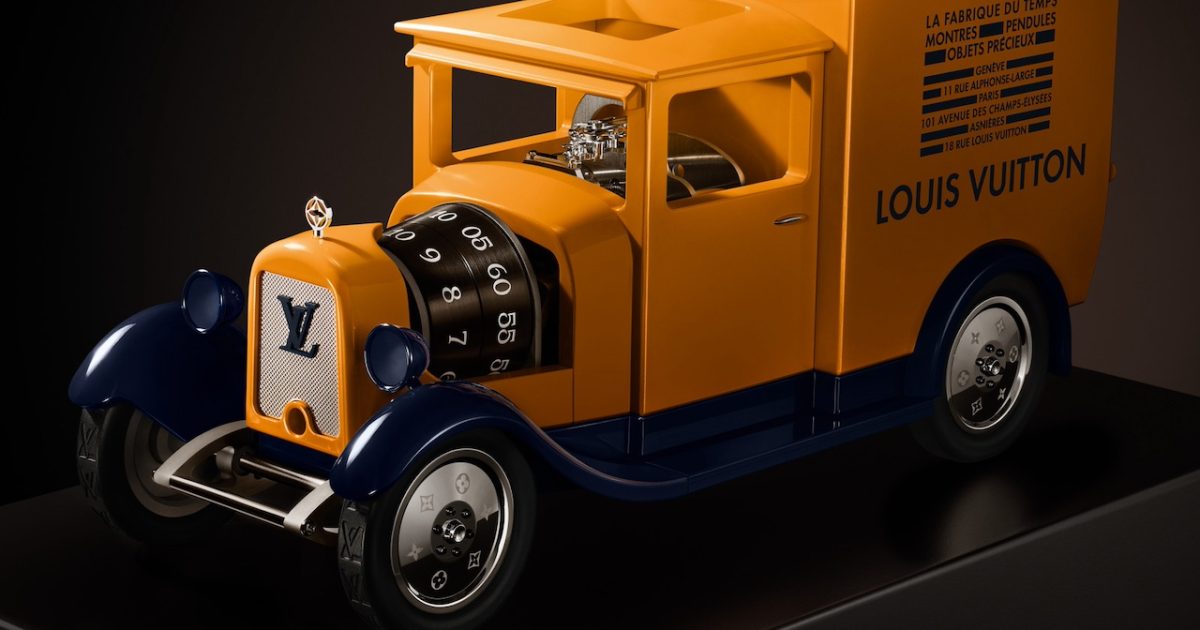 1億円モデルも。ルイ・ヴィトン、伝説の配送トラック型置き時計 | GOETHE
