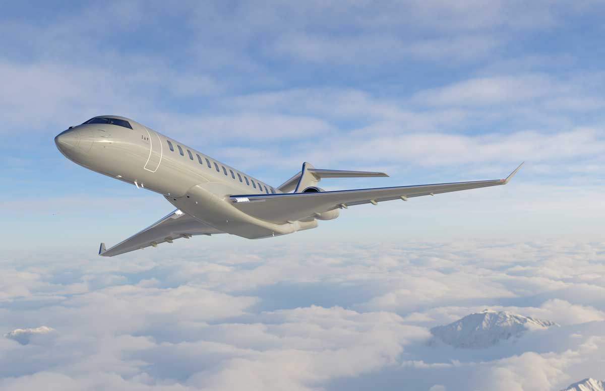 ボンバルディア社の最新鋭機「Global 8000」。