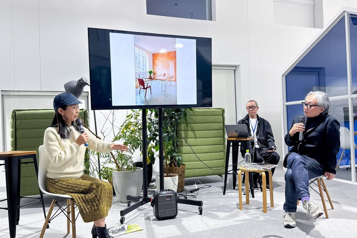 京都とヴェネツィアの2拠点で活動するガラスのアーティスト、三嶋りつ惠さんと対談トーク。東京都庭園美術館での展覧会のタイミングで来てくれた。