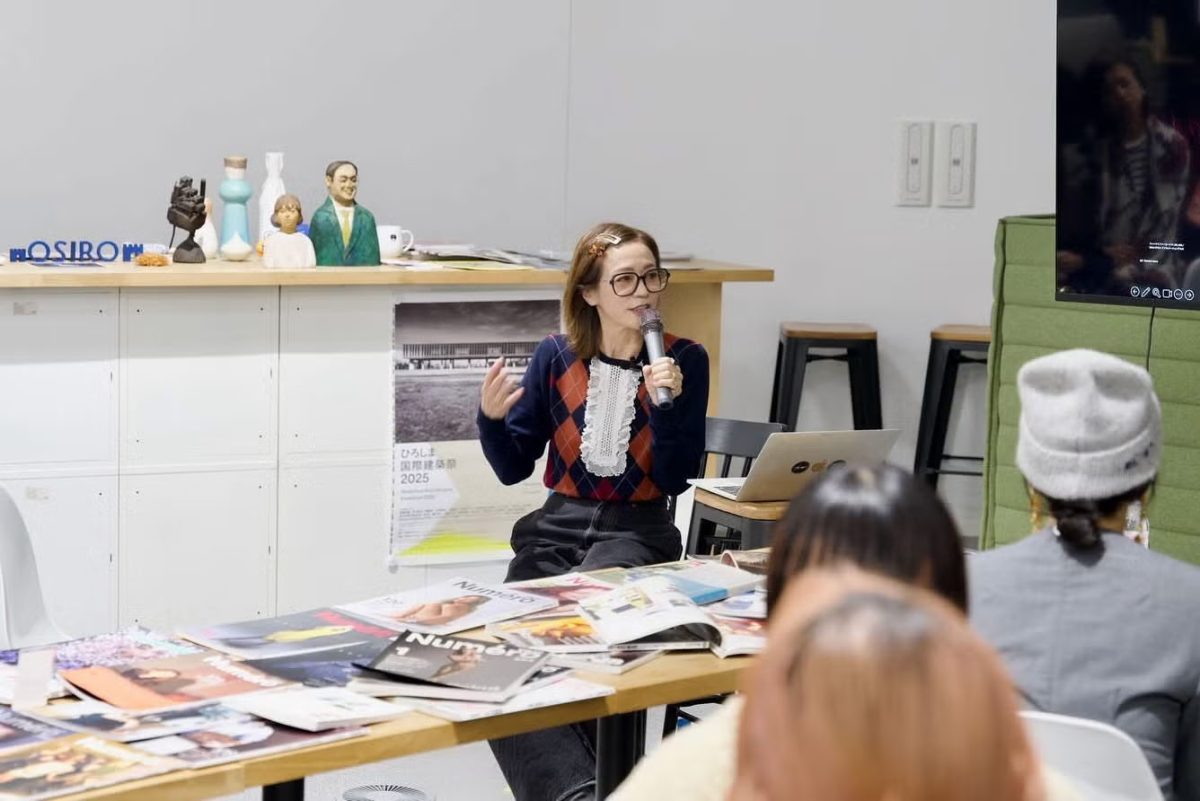 『Numéro TOKYO』統括編集長 田中杏子さんを招いての「編集会議」。大盛況ですぐに２度目を開催。２度目は会場を居酒屋に設定して、飲食しながら会話をする会にした。