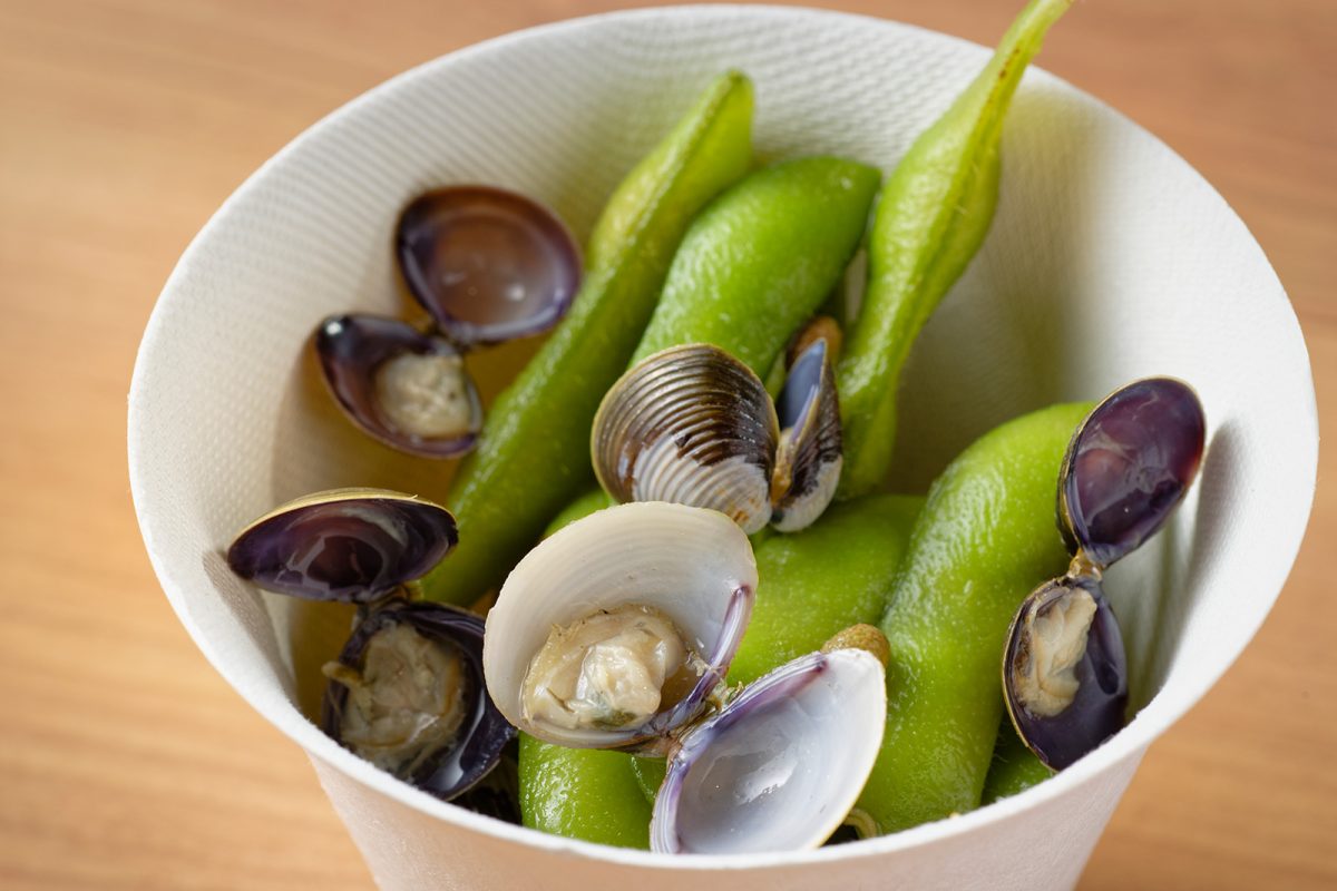 仁淀川山椒香る しじみと枝豆の浅漬け／厨 七代目松五郎