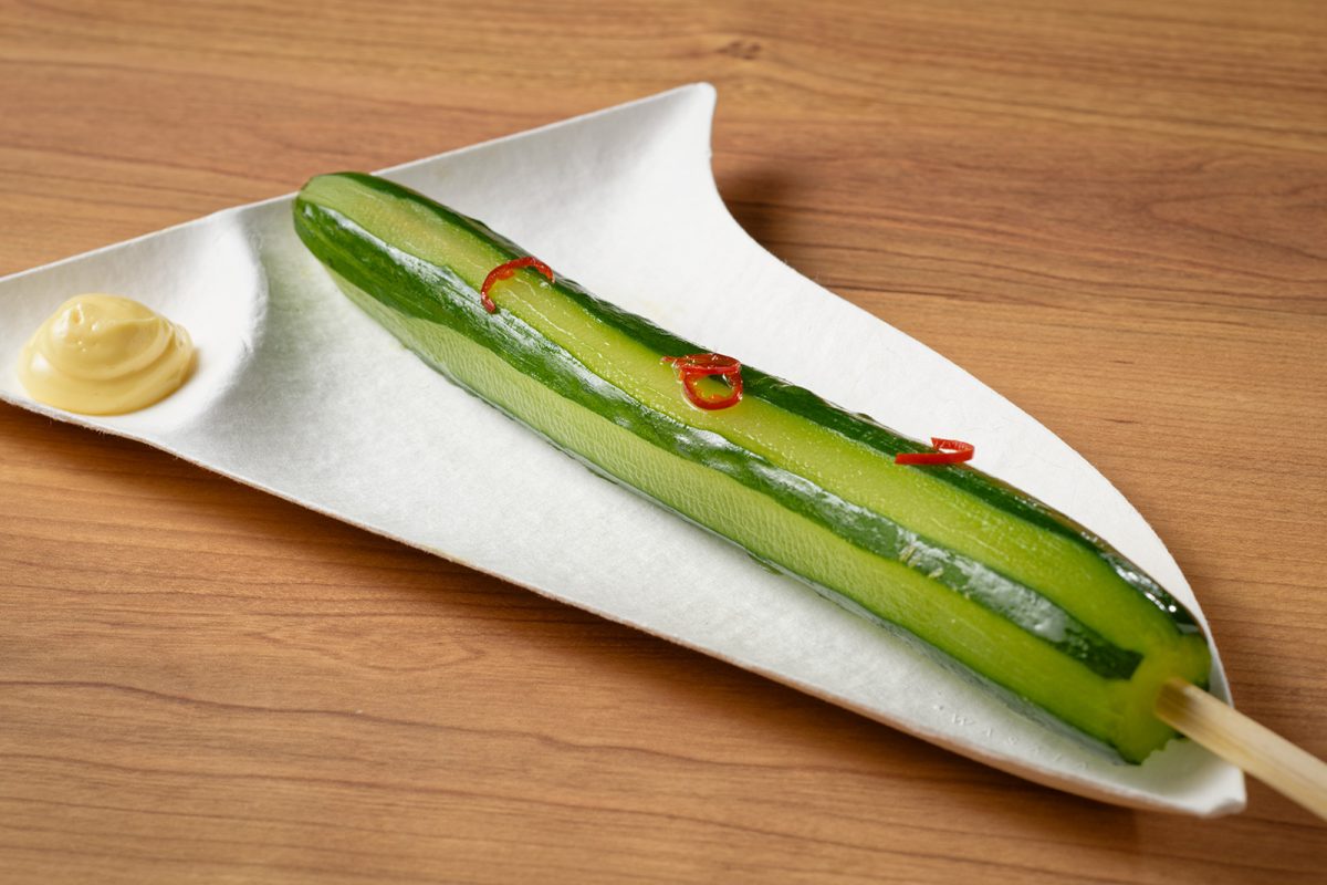 ピリ辛きゅうり　自家製マヨネーズ添え／ウブ