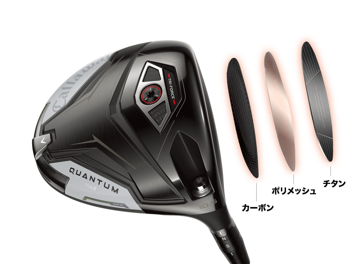 キャロウェイゴルフの最新モデル「QUANTUM（クアンタム）」シリーズ／ドライバー・TRI-FORCEフェース（トライフォース フェース）