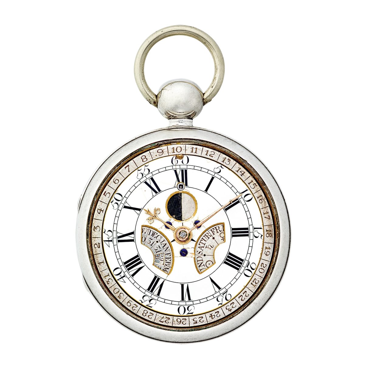 パテックフィリップ1762年頃製作の永久カレンダー搭載懐中時計