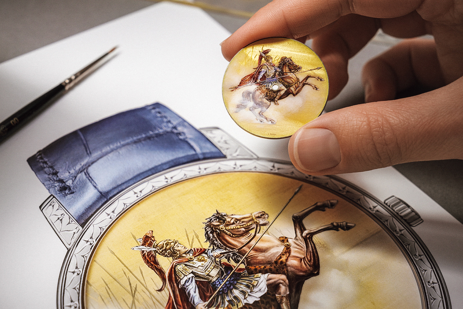 ヴァシュロン・コンスタンタンのエナメル画ダイヤル