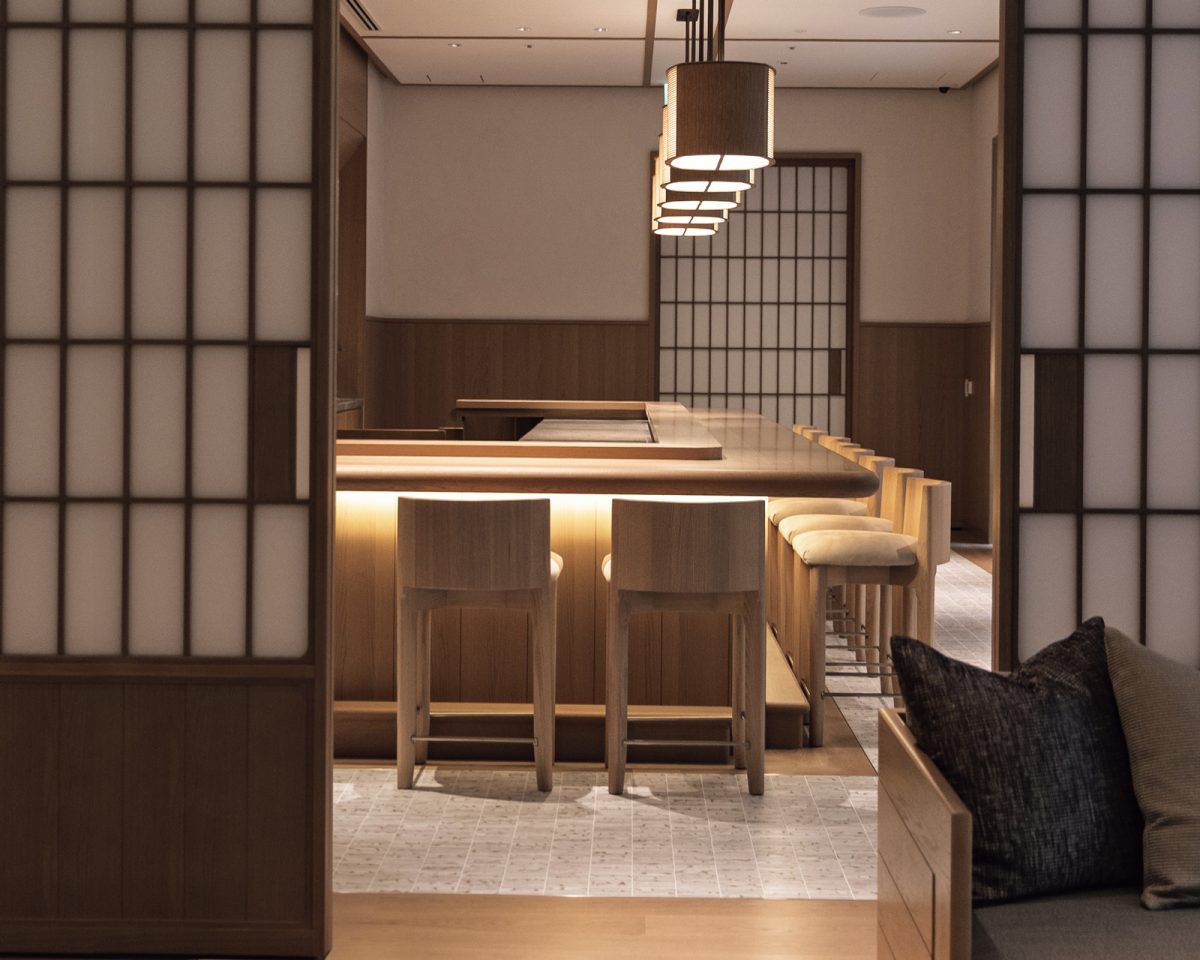「カペラ京都」の「SoNoMa by SingleThread」のカウンター席