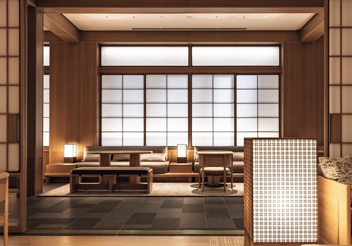 「カペラ京都」のリビングルーム