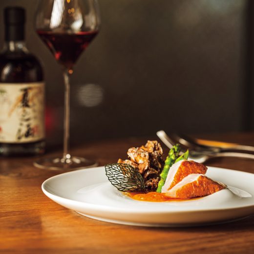 「初音」の金目鯛と舞茸のソテー