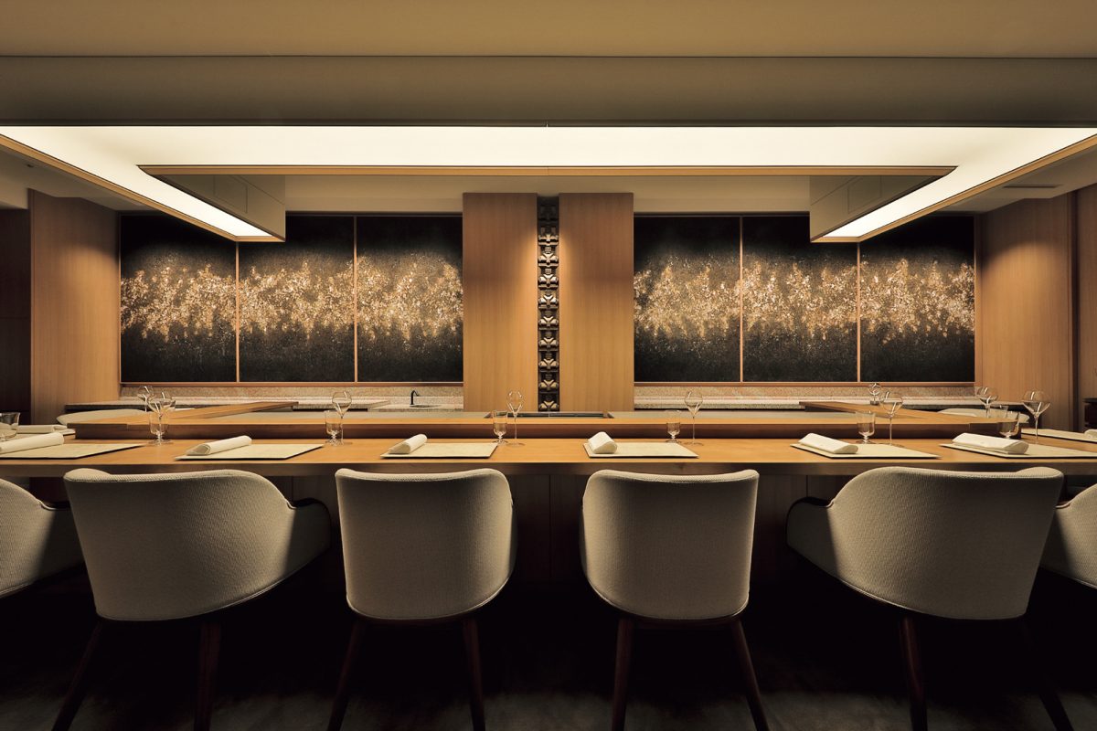 「帝国ホテル 京都」のフランス料理「練」のカウンター